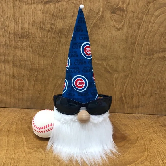 Chicago Cubs Baseball Gnome Blue MLB Sports Fan Ball Game Sunglasses Gift Logo - Picture 2 of 5
